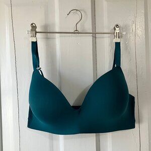 Auden Women's Bliss Lightly Lined Wirefree Bra Teal 36DDD